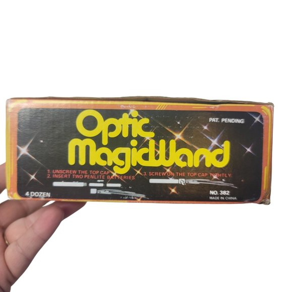 vintage optic magic wand new in box 48 pack blue and red fiber optic toy - Picture 5 of 6